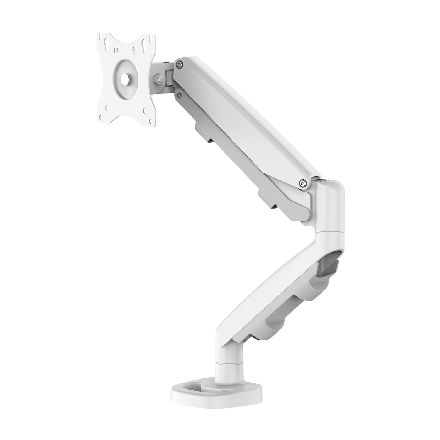 Fellowes Eppa 9683201 Supporto da Tavolo per TV fino a 101,6 cm (40 pollici) Bianco con Morsa e Regolazione Altezza