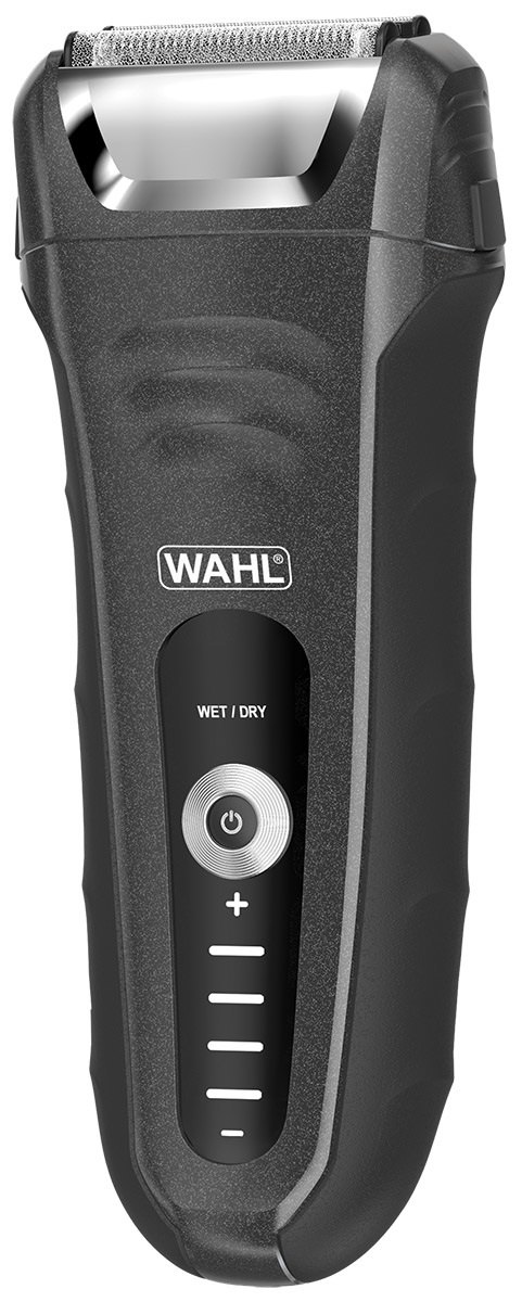 Wahl 7061-916 Aqua Shave Wet & Dry Rasoio Elettrico da Uomo con Lamina Flessibile e Display LED