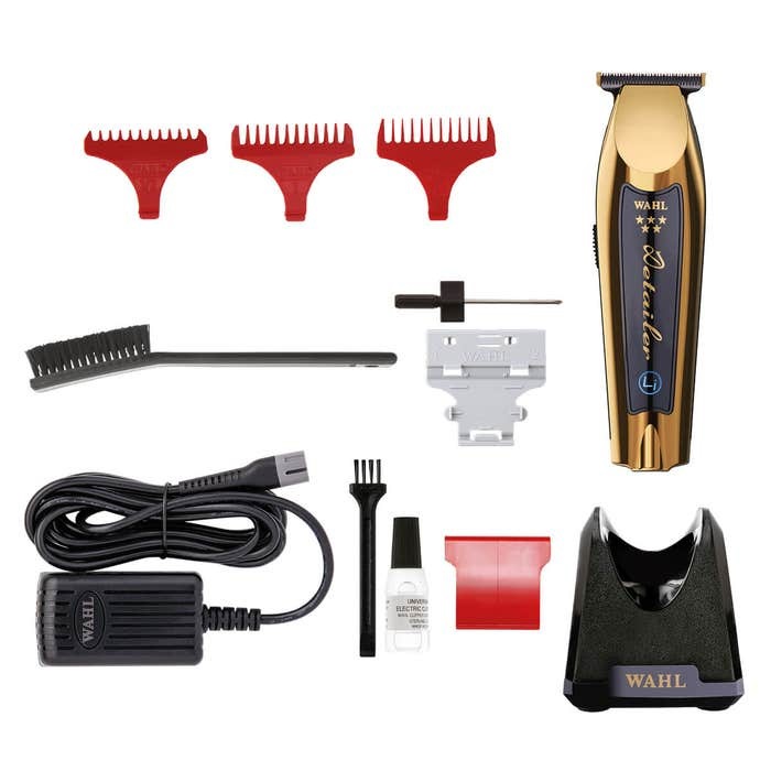 Wahl Detailer Li Gold - Trimmer Professionale Senza Filo con Lama a T Extra-Larga per Rifinitura e Dettagli, Batteria agli Ioni di Litio con Carica Rapida