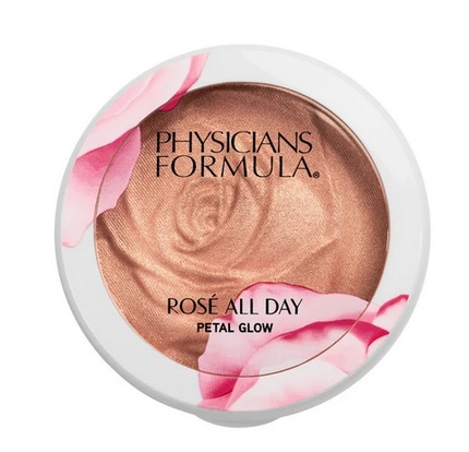 Physicians Formula Rosé All Day Petal Glow Illuminante Viso in Polvere 9 g / 20 g - Petal Pink, Finitura Perluminosa, Riduce Segni di Espressione e Rughe