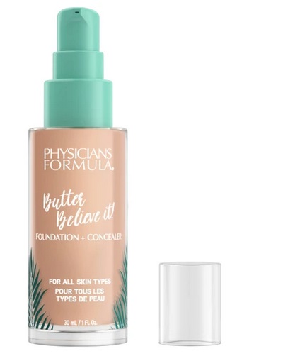 Physicians Formula Butter Believe It! Foundation Concealer 30 ml - Fondotinta e Correttore Cremoso, Tonalità Light, con Burro di Murumuru, Cupuaçu e Tucuma