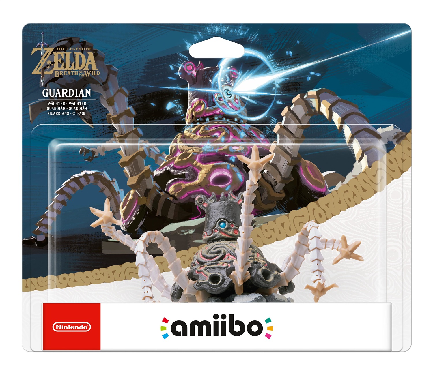 Nintendo Amiibo Guardiano - The Legend of Zelda: Breath of the Wild, figurina interattiva per sbloccare contenuti nei giochi