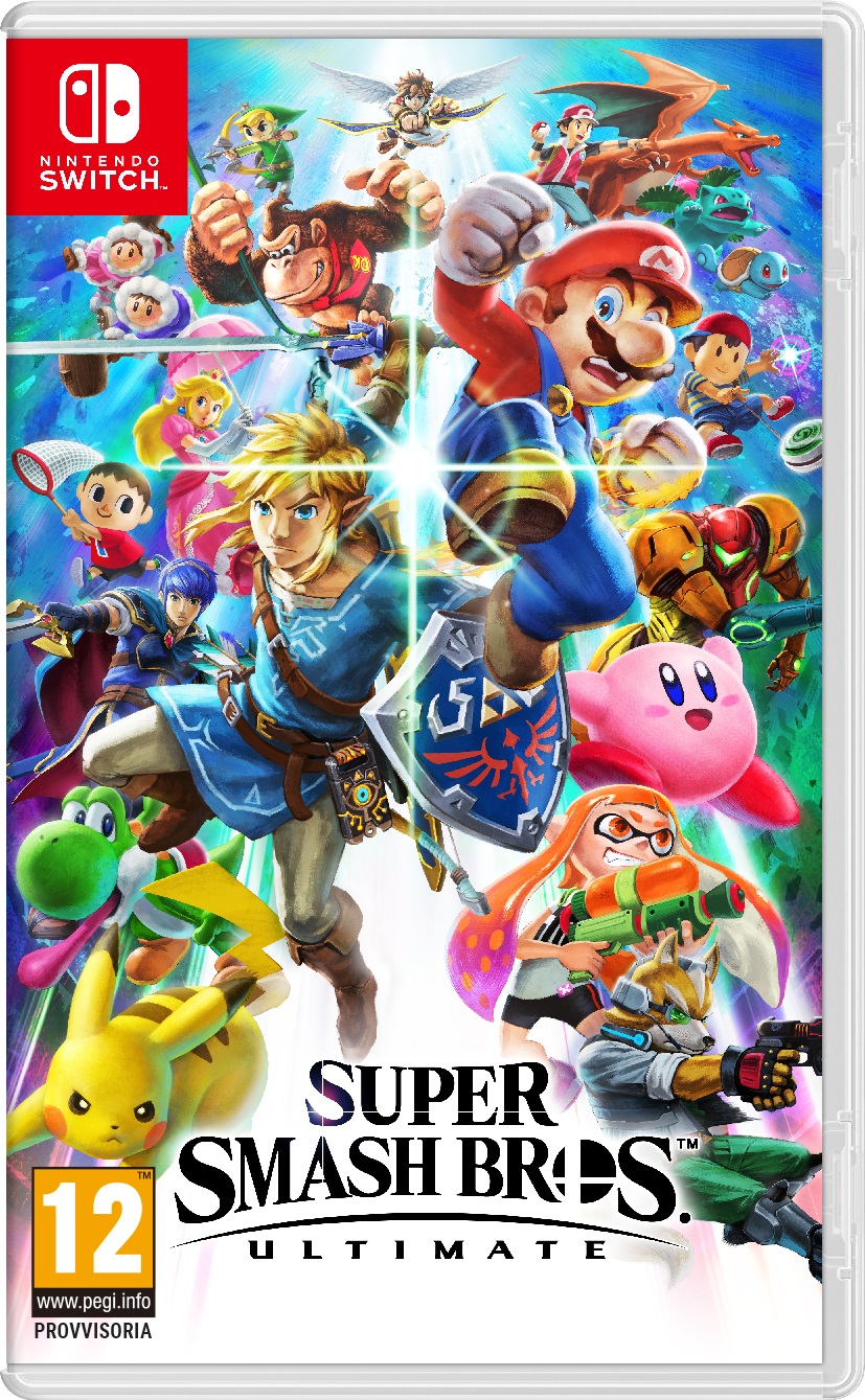 Nintendo Switch Super Smash Bros Ultimate - Edizione Italiana con scheda SD, 66 personaggi, Modalità multiplayer