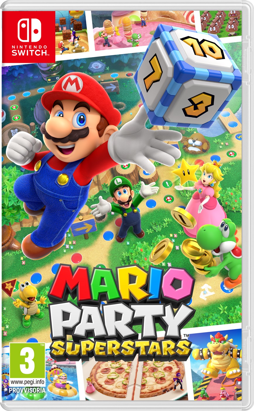 Nintendo Mario Party Superstars - Videogioco per Nintendo Switch, Edizione Standard, Gioco da festa con 100 minigiochi e 5 tabelloni classici dell'era Nintendo 64, Versione multilingue