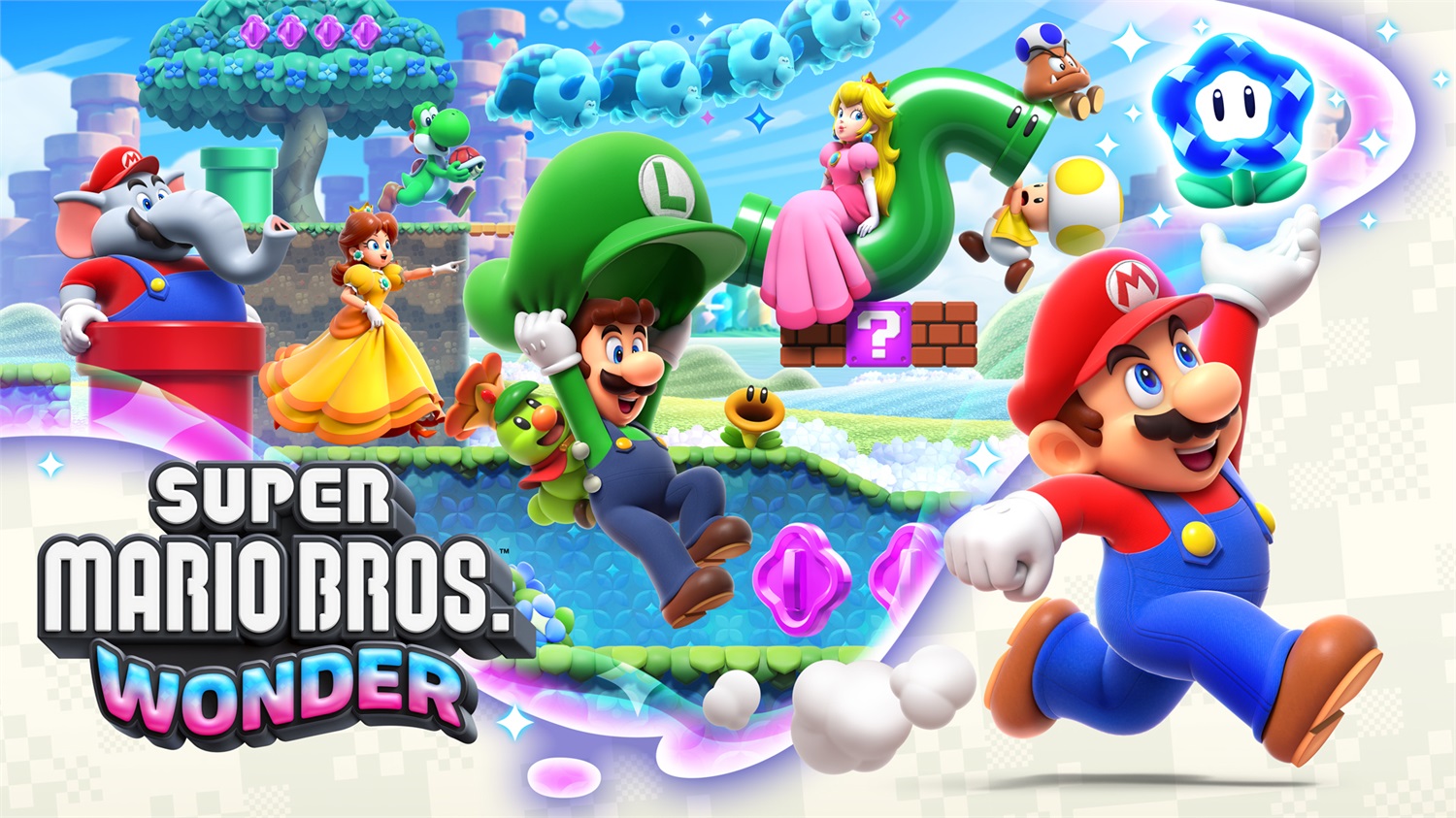 Nintendo Super Mario Bros. Wonder - Videogioco per Nintendo Switch, Azione-Avventura, Multiplayer, Fiori Meraviglia, Lingue: ITA, TED, ENG, ESP, FRA, JPN, KOR, POR, RUS
