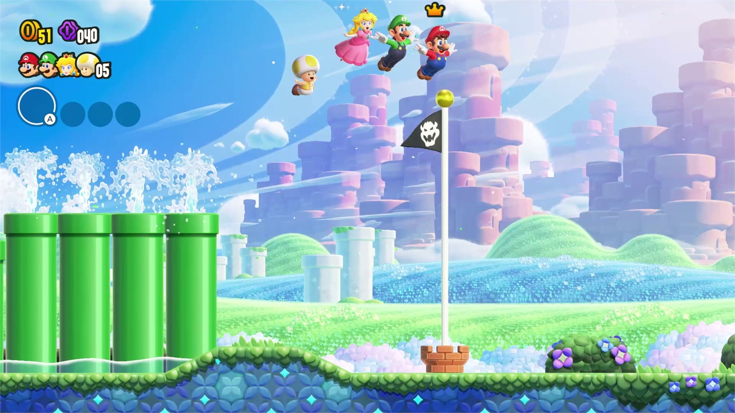 Nintendo Super Mario Bros. Wonder - Videogioco per Nintendo Switch, Azione-Avventura, Multiplayer, Fiori Meraviglia, Lingue: ITA, TED, ENG, ESP, FRA, JPN, KOR, POR, RUS