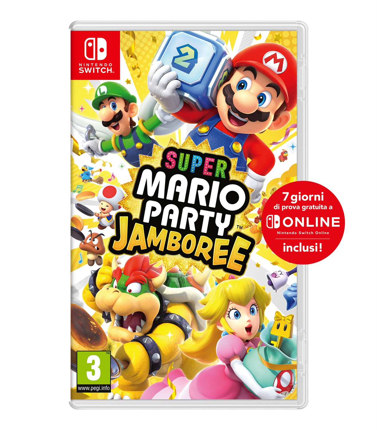 Nintendo Super Mario Party Jamboree - Videogioco per Nintendo Switch con oltre 110 minigiochi, 5 nuovi tabelloni e 7 giorni di Nintendo Switch Online