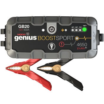 NOCO Boost GB20: Avviatore di Emergenza UltraSafe 500A, Caricabatteria Portatile e Power Bank per Motori Benzina fino a 4.0L