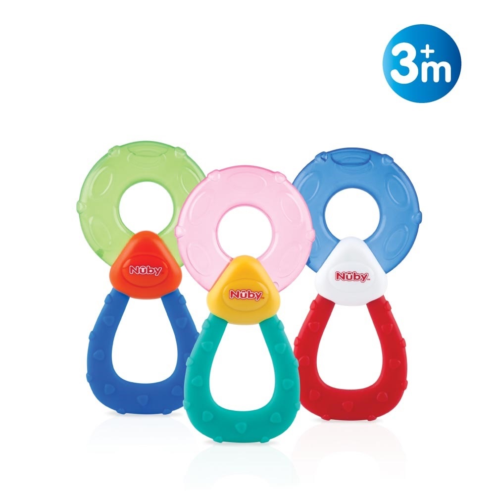 Nuby Massaggiagengive Refrigerante ID572 con Acqua Distillata - Anello per Dentizione 3m