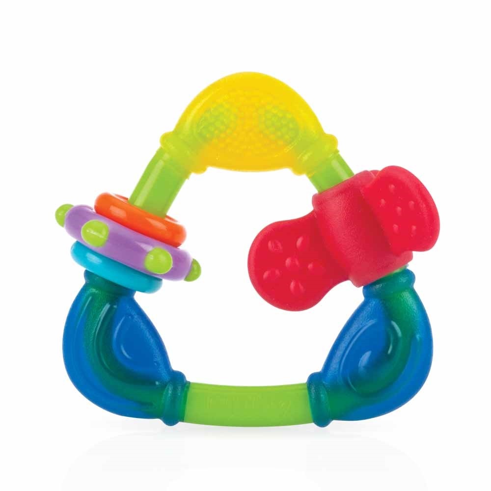 Nuby Massaggiagengive Triangle 6M - Allevia il dolore alle gengive e stimola lo sviluppo orale