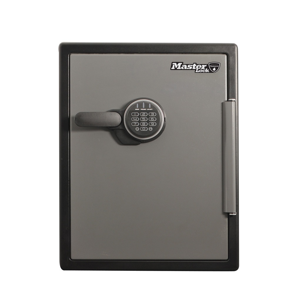 MASTER LOCK LFW205FYC Cassaforte Digitale in Acciaio Nero-Grigio con Blocco di Combinazione, 56L, Dimensioni 472x490x605 mm