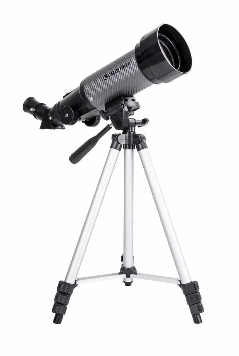 Celestron TravelScope 70 DX - Telescopio Rifrattore Portatile 70mm con Adattatore Smartphone, Treppiede, Zaino e Accessori