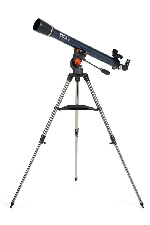 Celestron Telescopio Astromaster 70AZ Deluxe - Rifrattore 70mm con Filtro Lunare e Adattatore Smartphone, Lunghezza Focale 900mm, Treppiede in Acciaio