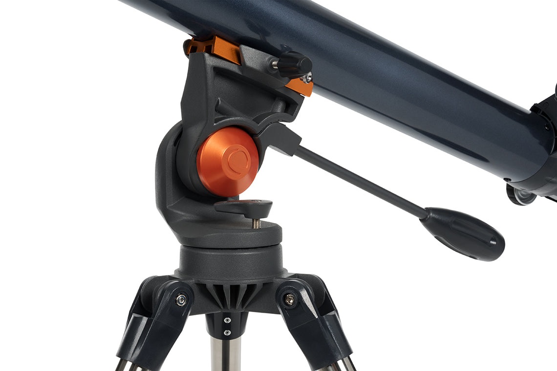 Celestron Telescopio Astromaster 70AZ Deluxe - Rifrattore 70mm con Filtro Lunare e Adattatore Smartphone, Lunghezza Focale 900mm, Treppiede in Acciaio