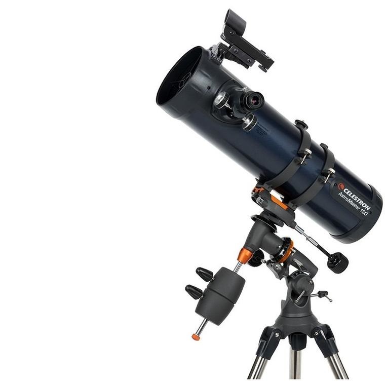 Celestron AstroMaster 130EQ Telescopio Riflettore Newtoniano 130 mm, Focale 650 mm, Montatura Equatoriale, Ottica in Vetro Rivestito, Treppiede in Acciaio