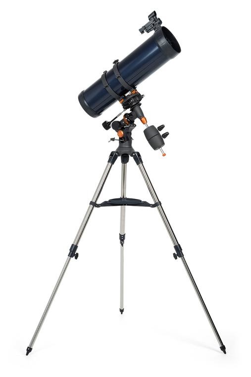 Celestron AstroMaster 130EQ Telescopio Riflettore Newtoniano 130 mm, Focale 650 mm, Montatura Equatoriale, Ottica in Vetro Rivestito, Treppiede in Acciaio
