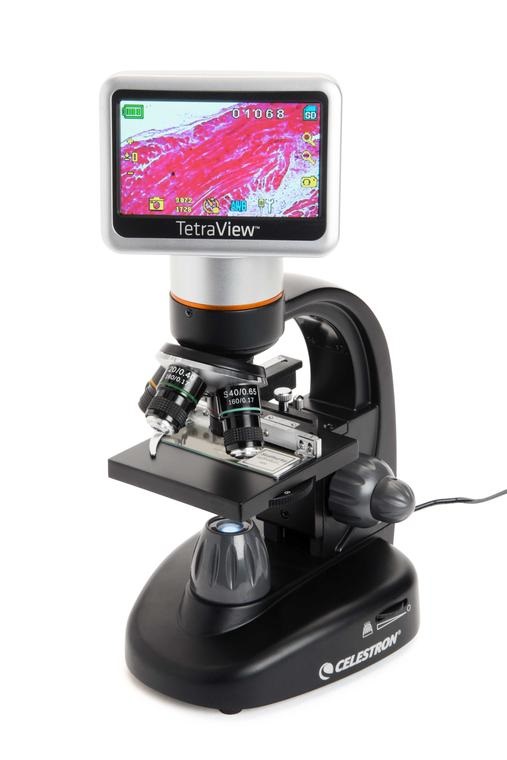 Celestron Tetraview CM44347 Microscopio Digitale Professionale 40x-1600x con LCD 4.3