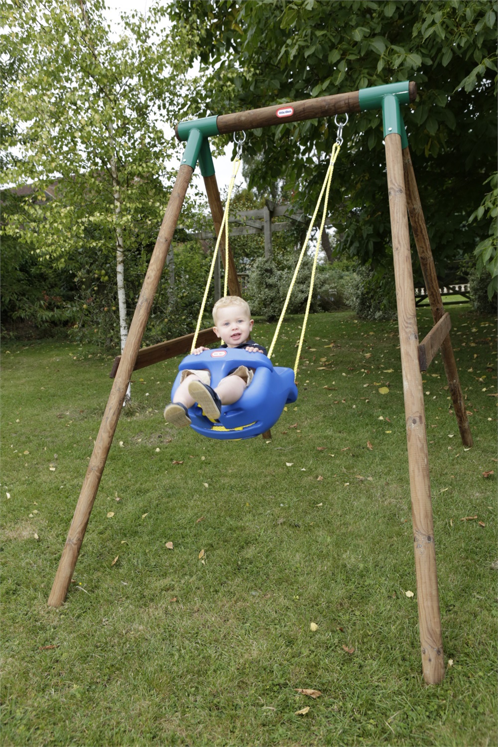 Little Tikes Seggiolino Altalena con Schienale Alto - Cintura di Sicurezza Regolabile e Barra a T di Protezione per Bambini da 6 Mesi