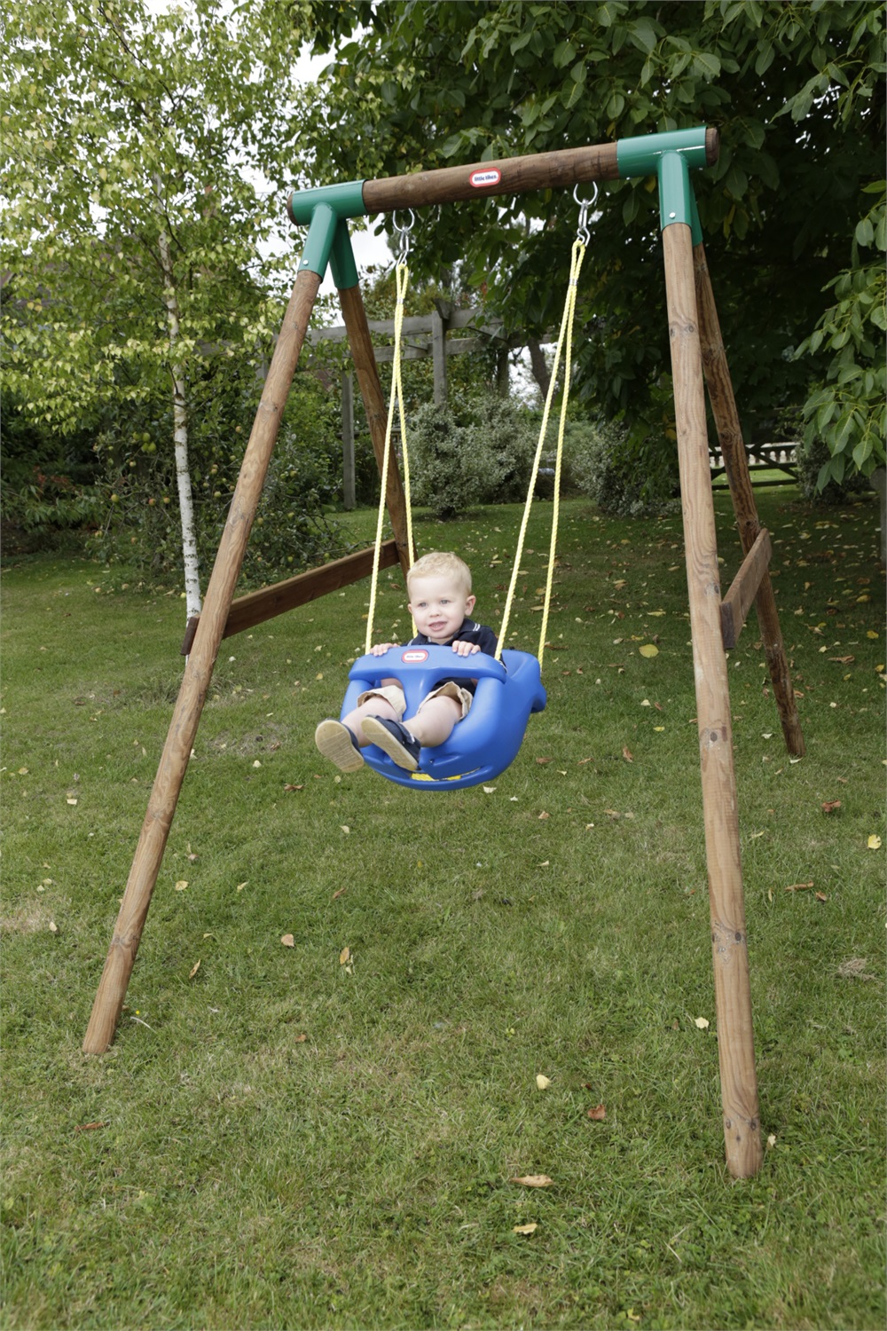 Little Tikes Seggiolino Altalena con Schienale Alto - Cintura di Sicurezza Regolabile e Barra a T di Protezione per Bambini da 6 Mesi