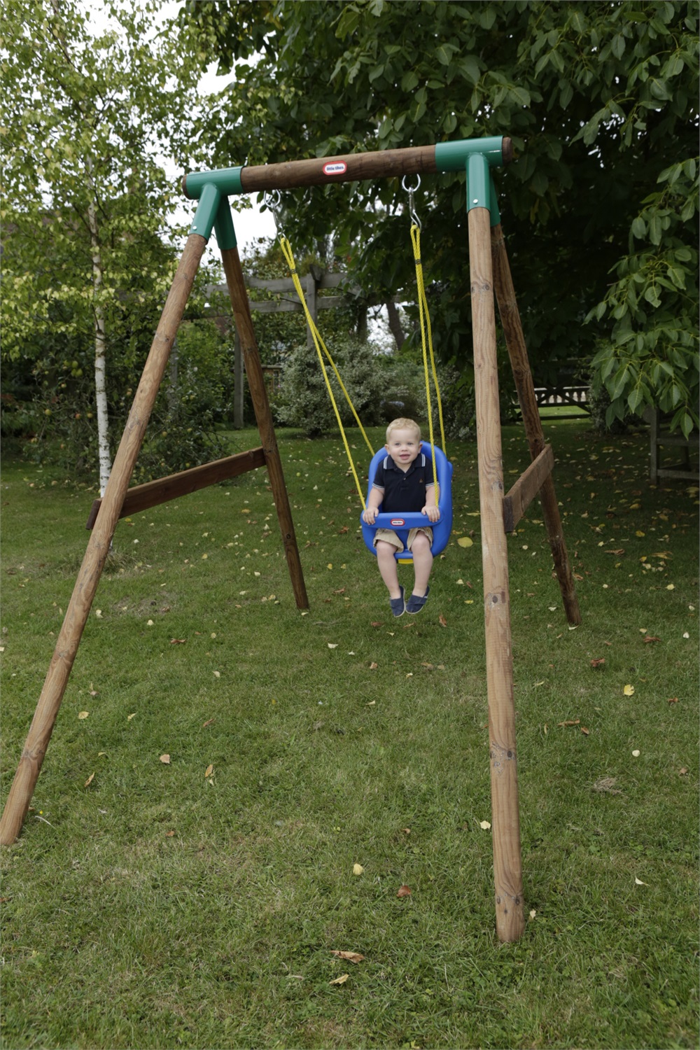 Little Tikes Seggiolino Altalena con Schienale Alto - Cintura di Sicurezza Regolabile e Barra a T di Protezione per Bambini da 6 Mesi
