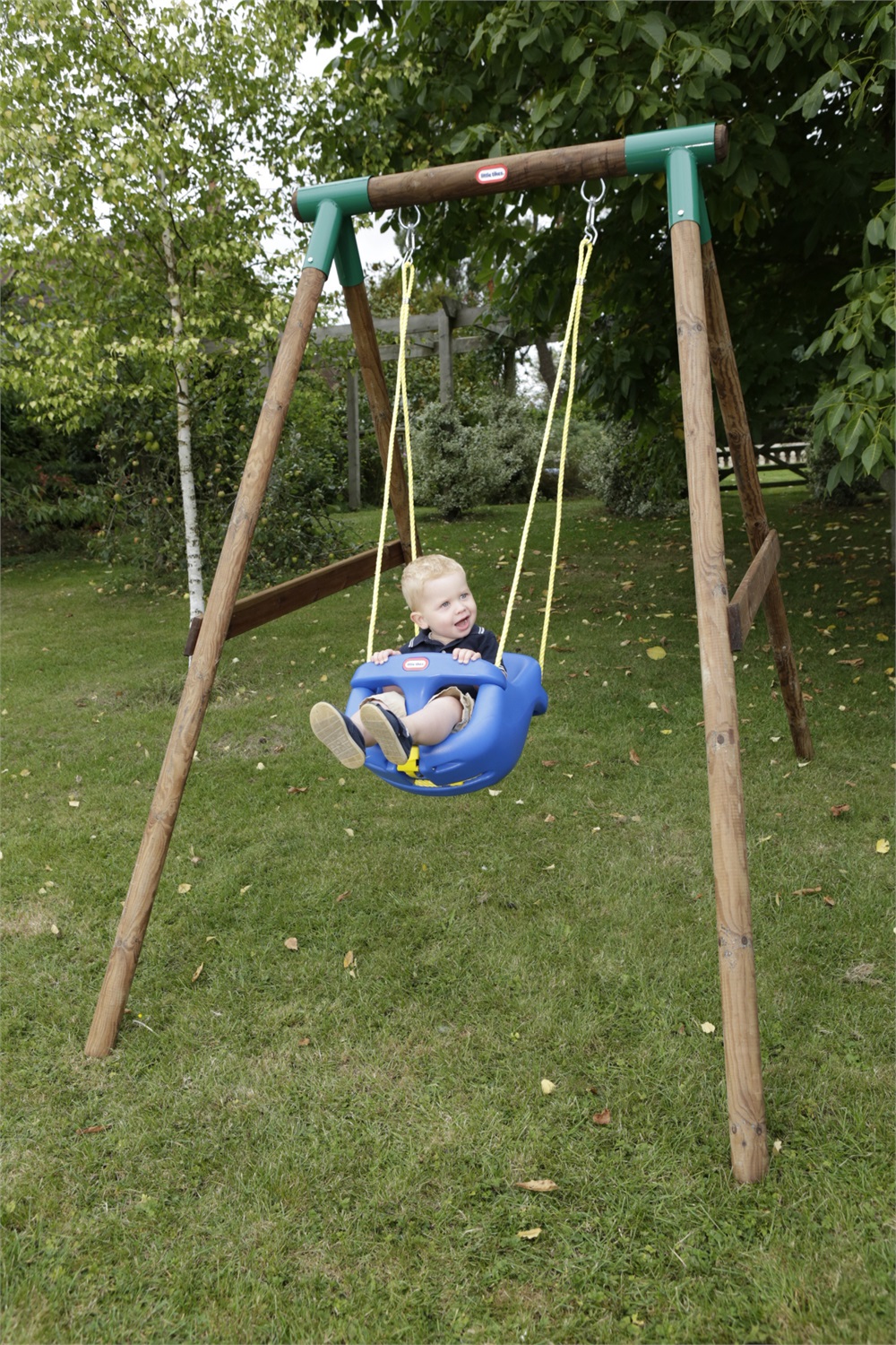 Little Tikes Seggiolino Altalena con Schienale Alto - Cintura di Sicurezza Regolabile e Barra a T di Protezione per Bambini da 6 Mesi