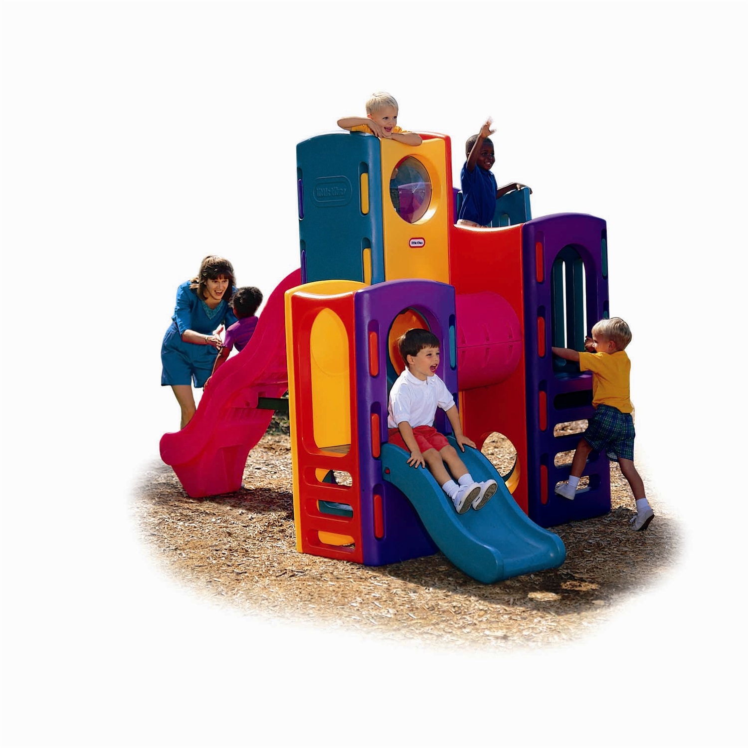 Little Tikes Parco Giochi Gigante - Palestra all'Aperto con 4 Livelli e Scivoli