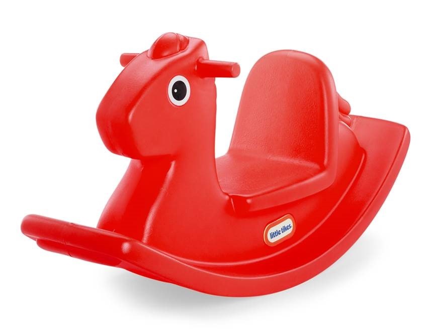 Little Tikes Cavallo a Dondolo Rosso - Sicuro e Stabile per Bambini 18m