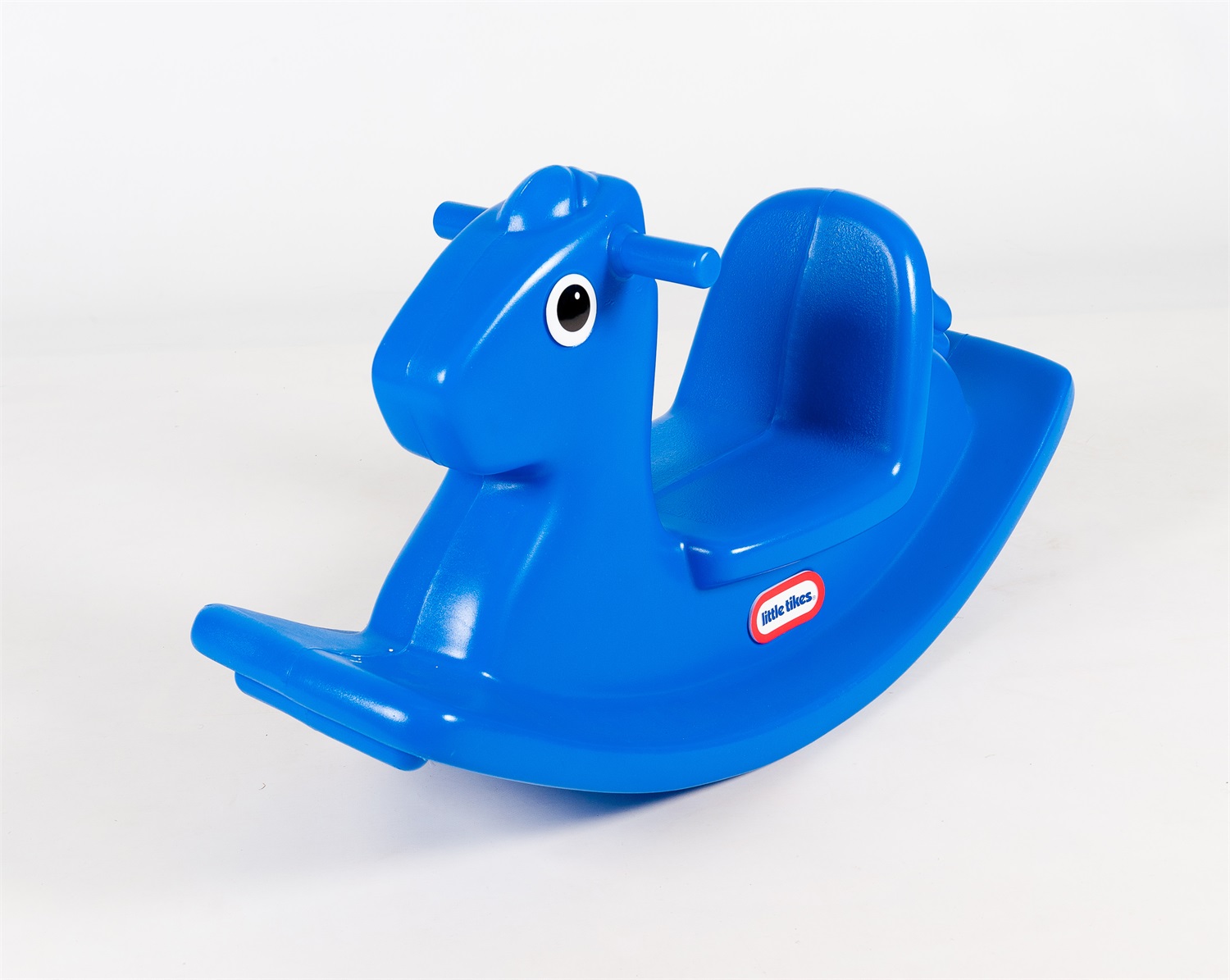 Little Tikes Cavallo a Dondolo Blu - Giocattolo Sicuro con Sponde Smussate e Maniglie Pratiche