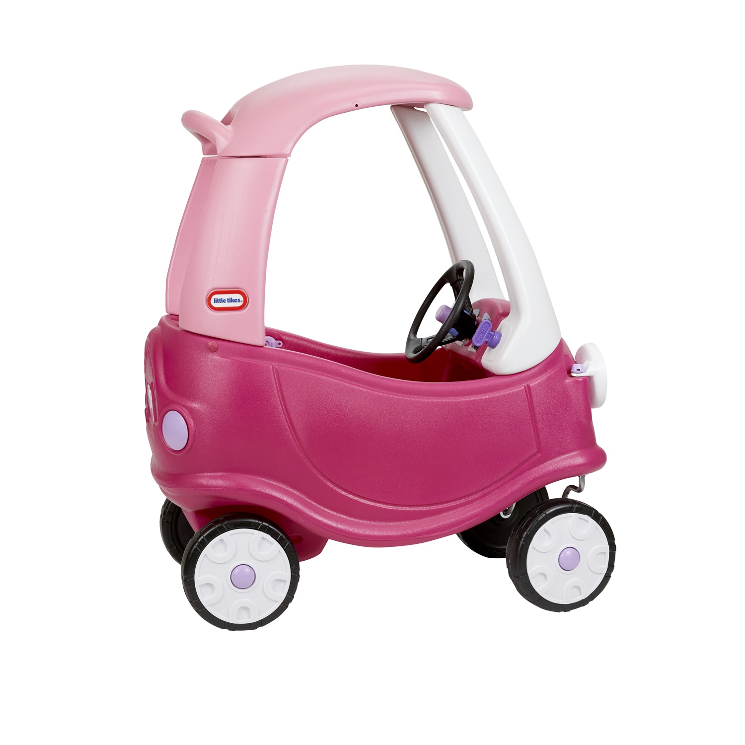 Little Tikes Cozy Coupe Principessa - Gioco Cavalcabile con Clacson, Interruttore di Accensione e Tappo del Serbatoio