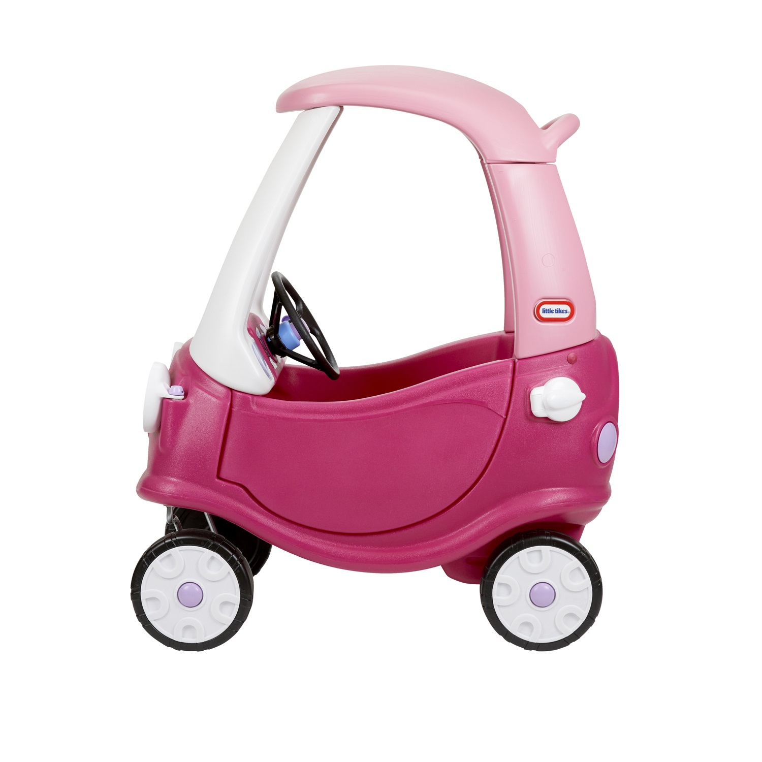 Little Tikes Cozy Coupe Principessa - Gioco Cavalcabile con Clacson, Interruttore di Accensione e Tappo del Serbatoio
