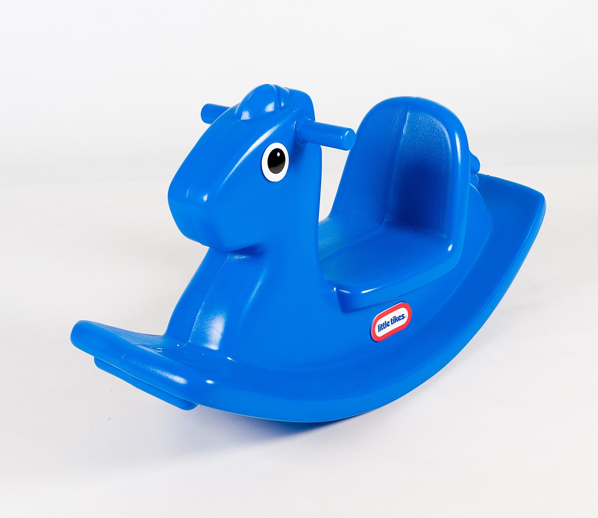 Little Tikes Cavallino a Dondolo Blu - Gioco Attivo con Maniglie e Sedile Stabile per Sicurezza - Resistente per Interno ed Esterno - Età: 18 Mesi