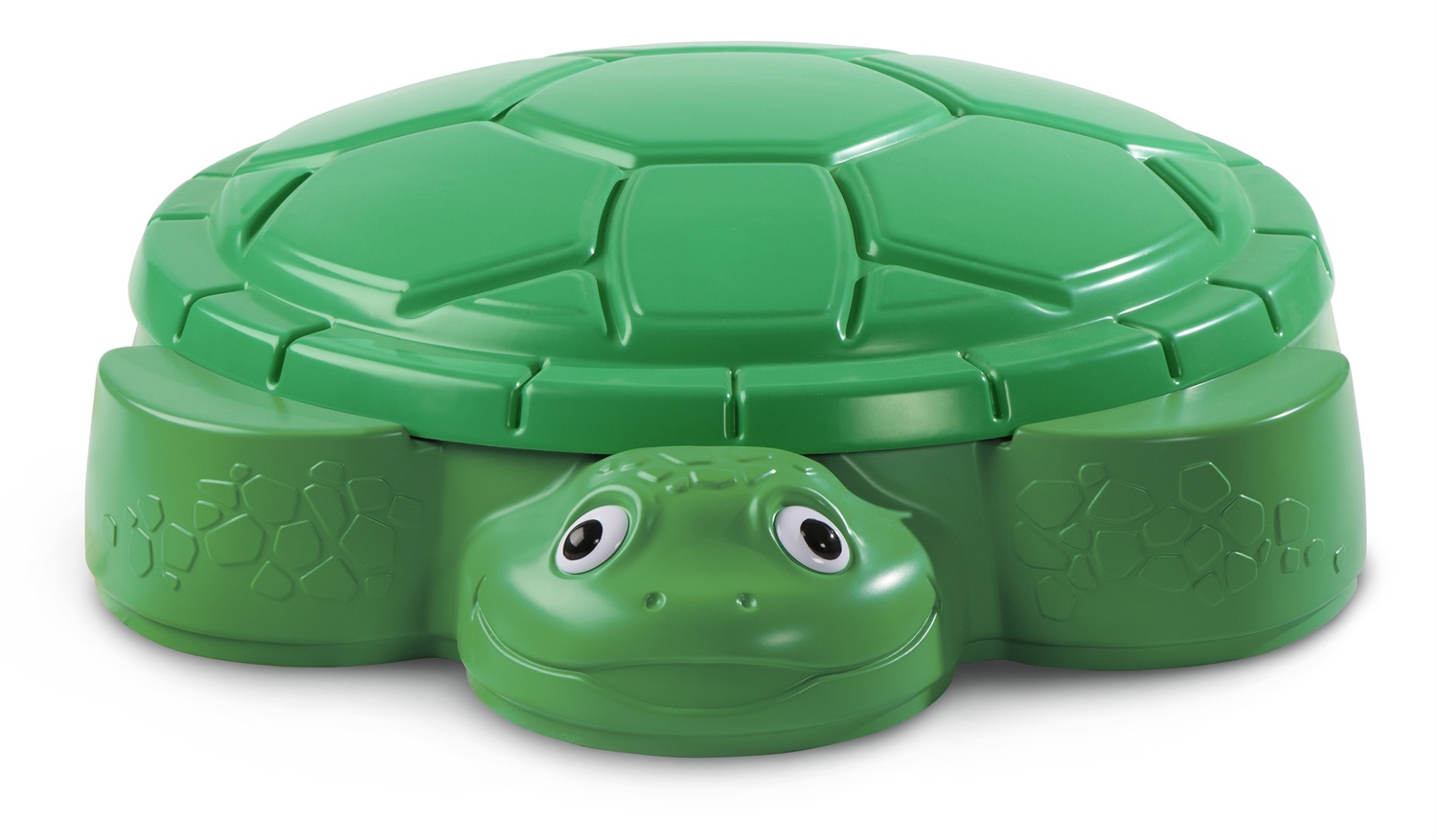 Little Tikes Tartaruga Sabbiera Verde - Sabbiera in Plastica Resistente con Guscio Apribile e Capacità Fino a 70 kg di Sabbia