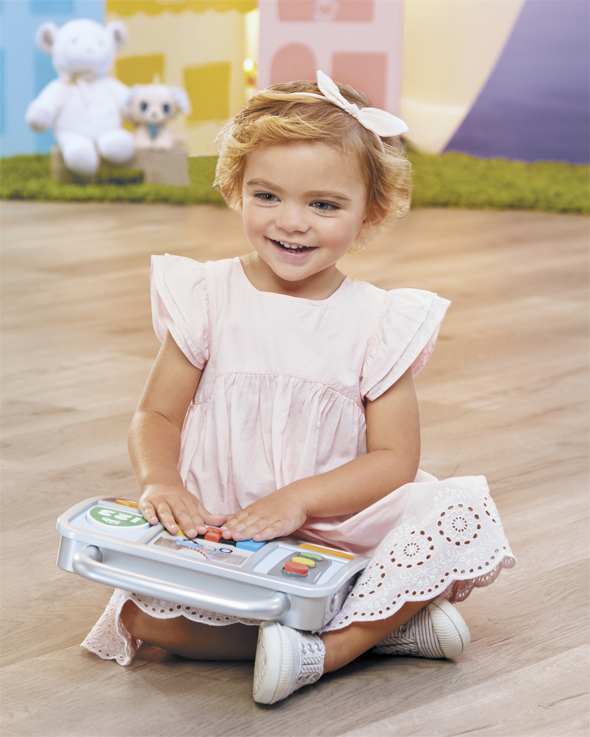 Little Tikes Learn & Play Girello per Bambini con Effetti Sonori, Pannello Attività Staccabile e Tema Guida - Età 9-36 Mesi