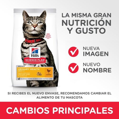 Hill's Science Plan Adult Urinary Health cibo secco per gatti 3 kg con Pollo - Sostiene la salute delle vie urinarie