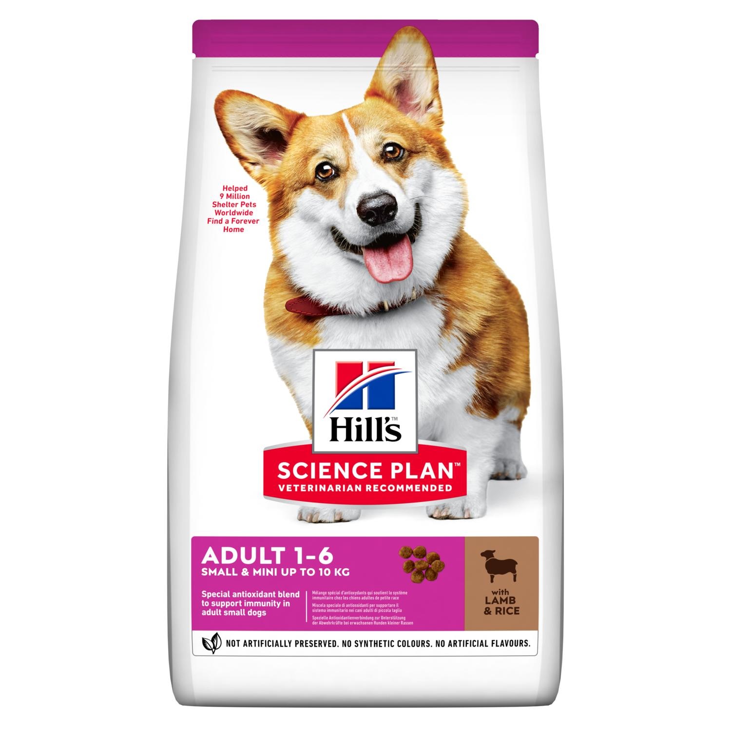 Hill's Science Plan Small & Mini Adult Cibo Secco per Cani con Agnello e Riso - 1,5 kg