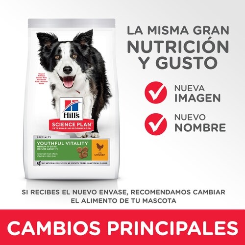 Hill's Science Plan Senior Vitality Medium 7 Cibo Secco per Cani con Pollo - 2,5 kg