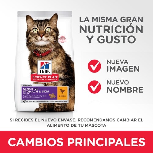 Hill's Science Plan Adult Sensitive Stomach & Skin Cibo Secco per Gatti al Pollo - 1,5 kg