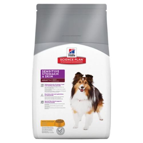 Hill's Pet Science Plan Canine Adult Sensitive Stomach & Skin with Chicken 12 kg Adulto Pollo