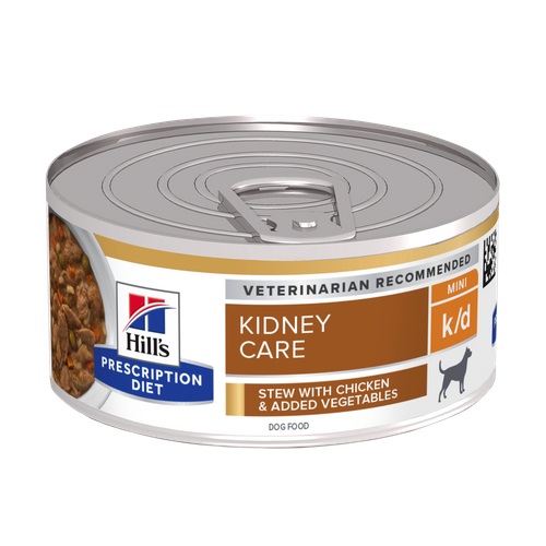 Hill's Prescription Diet k/d Spezzatino Pollo e Verdure 354 gr - Alimento Umido per Cani con Supporto alla Salute Renale