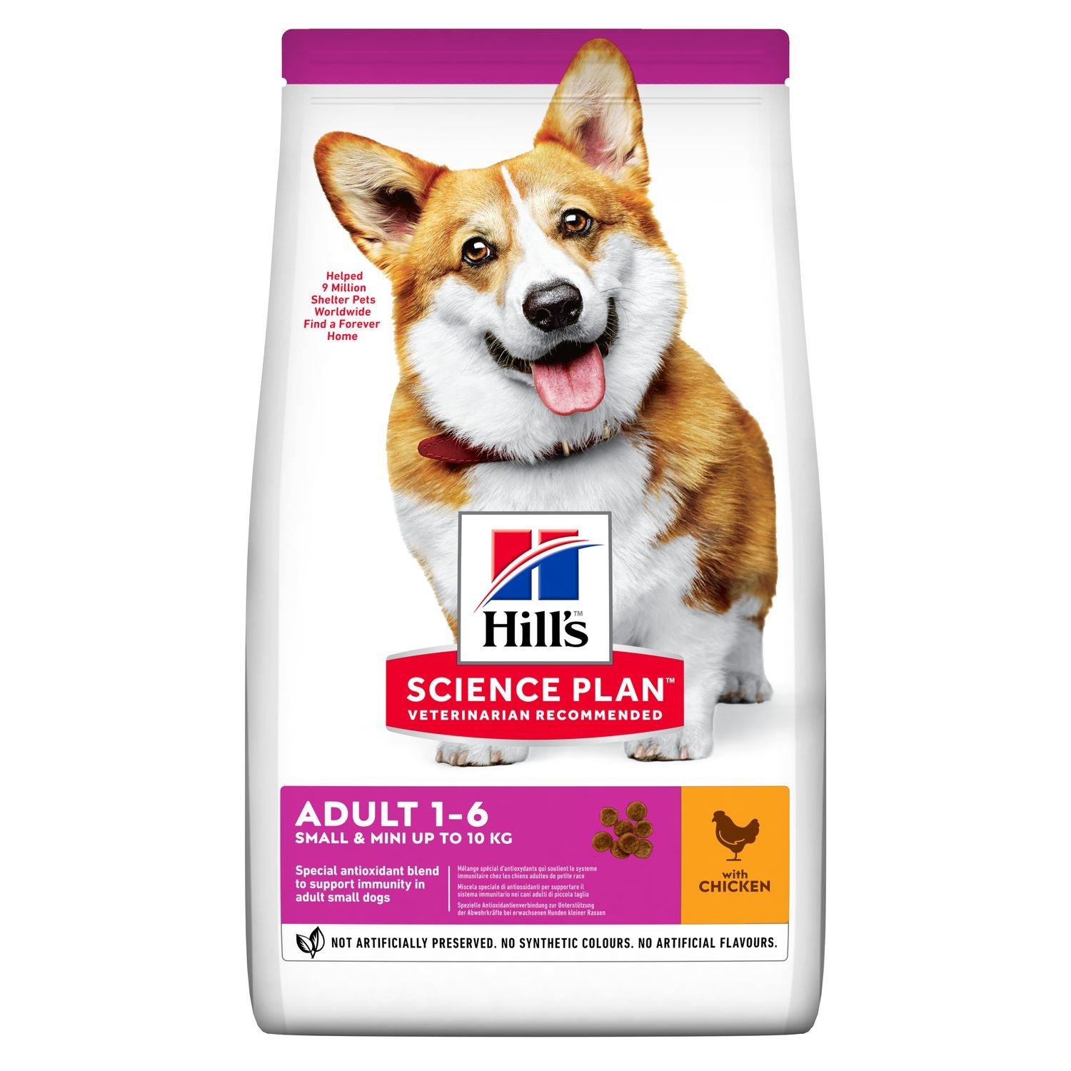 Hill's Science Plan Adult Small & Mini Cibo Secco per Cani al Pollo - 6 kg, Nutrizione Completa per Cani di Piccola Taglia da 1 a 6 Anni