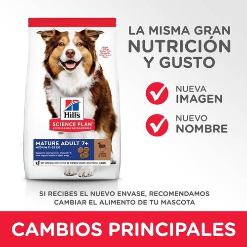 Hill's Science Plan Adult 1-6 Medium e Mature con Agnello e Riso - Cibo Secco per Cani 2,5 kg