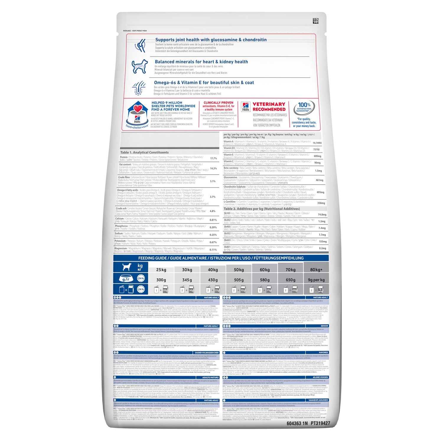 Hill's Science Plan Mature Adult 6 Large Cibo Secco per Cani con Pollo - 14 kg