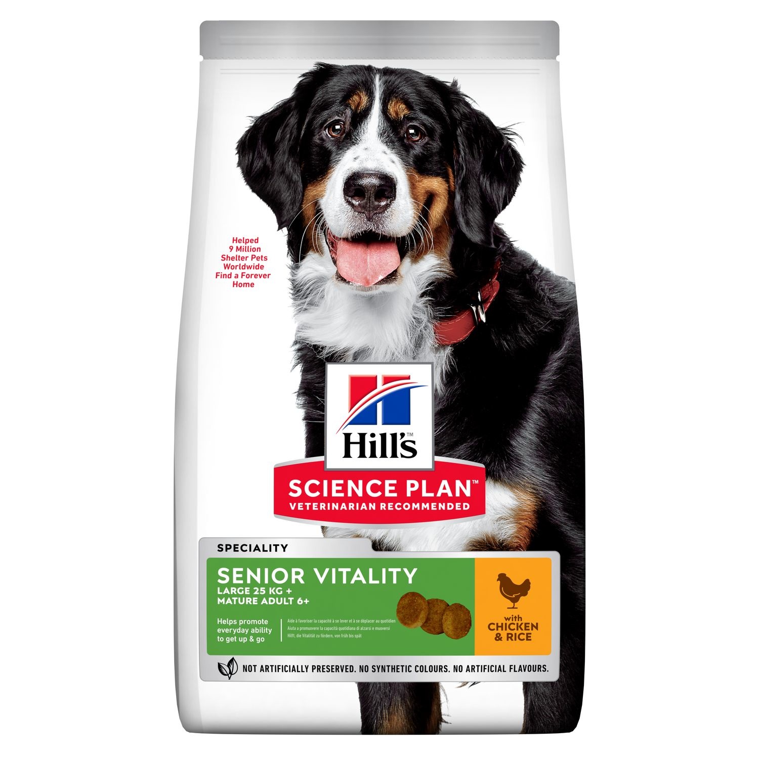 Hill's Science Plan Mature Adult Senior Vitality 6 Large Cibo Secco per Cani con Pollo e Riso - 14 kg