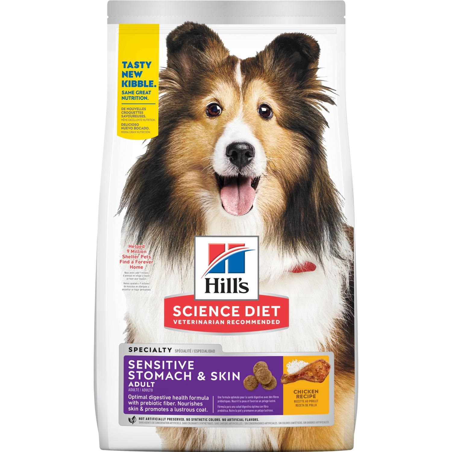 Hill's Science Plan Adult Sensitive Stomach & Skin Medium con Pollo - 14 kg per Cani Adulti