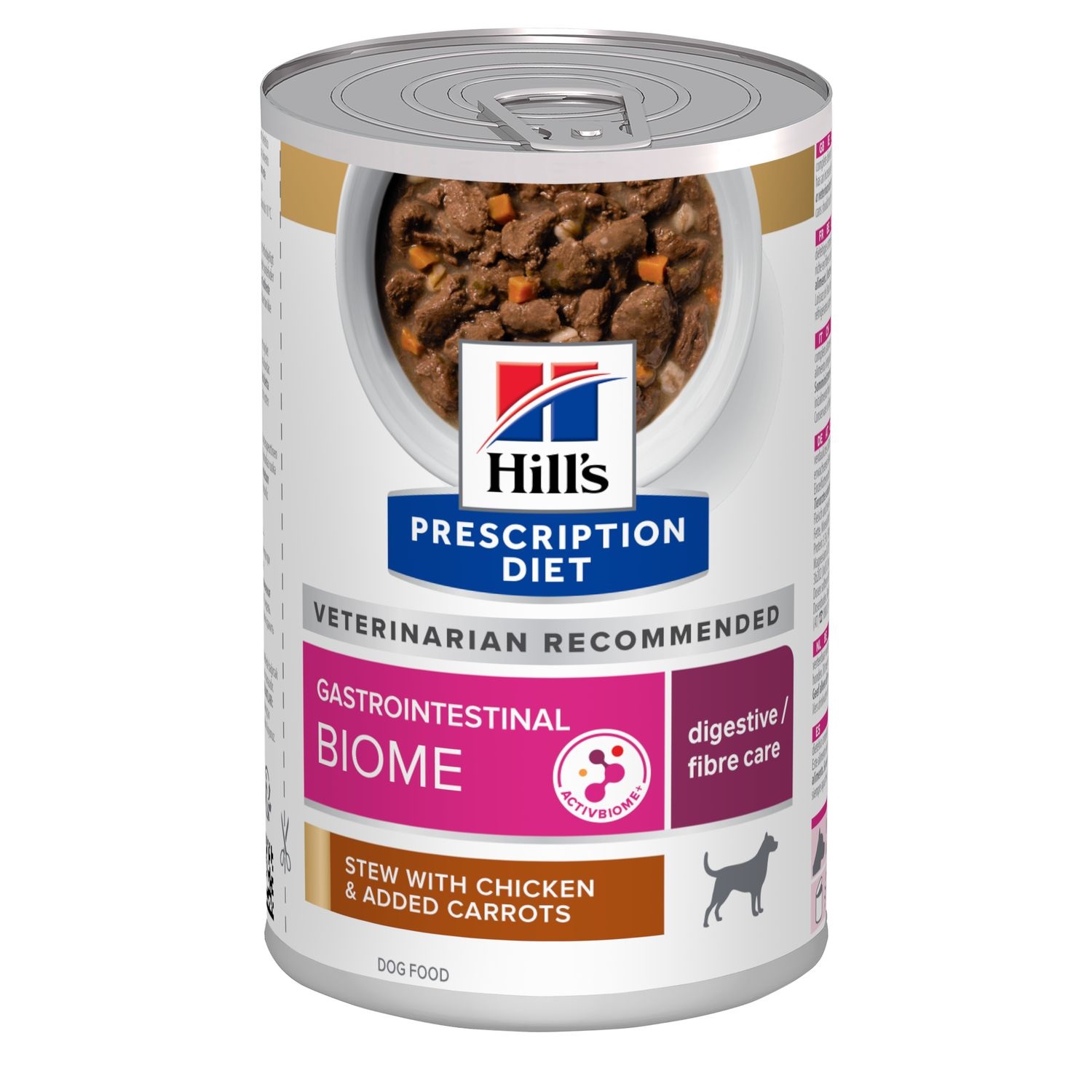 Hill's Prescription Diet Gastrointestinal Biome - Alimento Umido per Cani con Pollo e Verdure, 354 gr