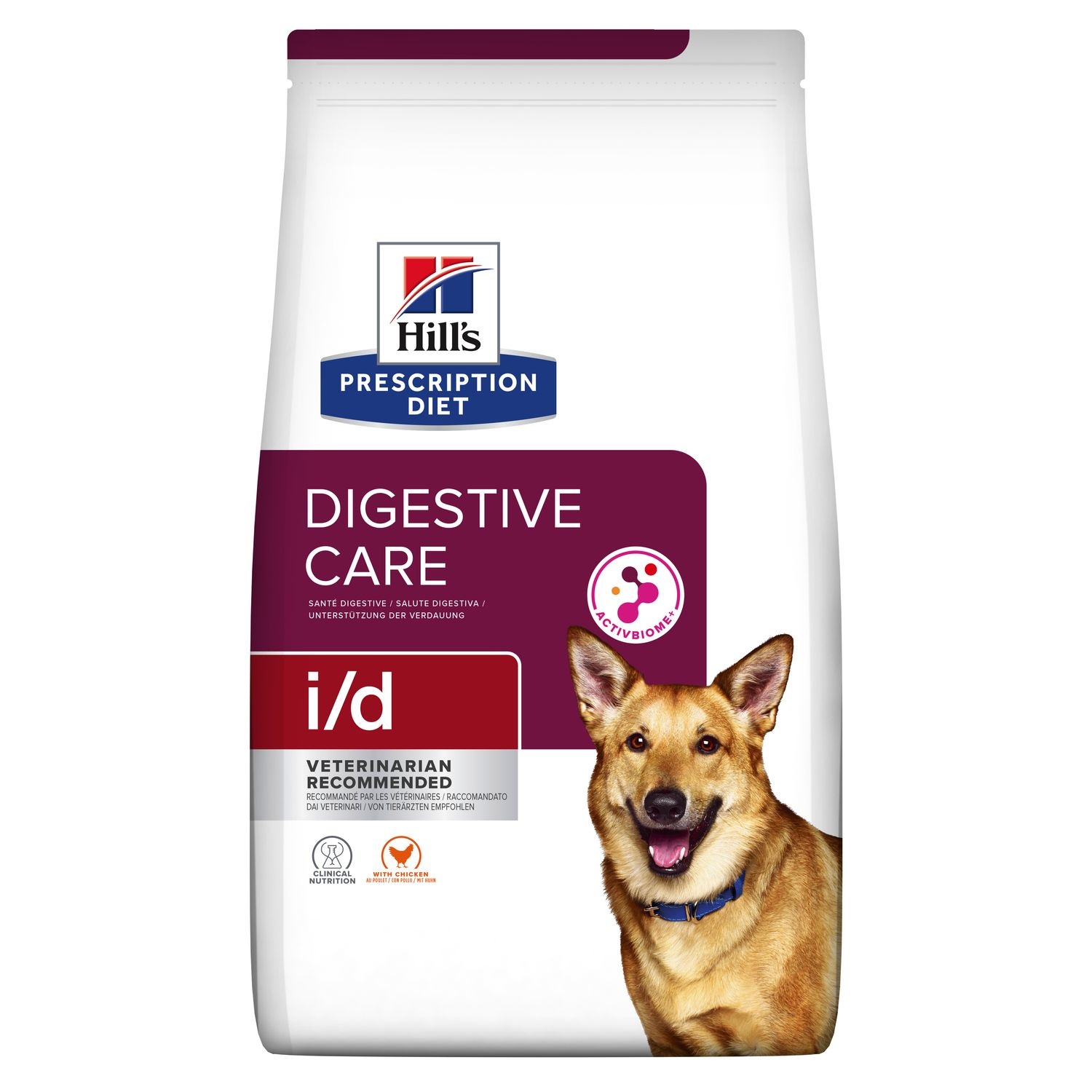 Hill's Prescription Diet i/d Alimento Secco per Cani con Pollo - 4 kg, Dieta per Problemi Gastrointestinali