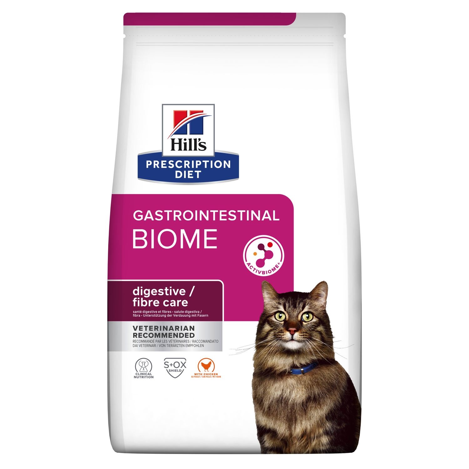 Hill's Prescription Diet Gastrointestinal Biome Cibo Secco per Gatti con Pollo - 3 kg