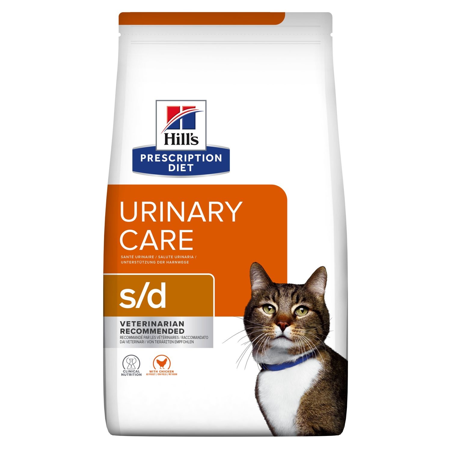 Hill's Prescription Diet s/d Urinary Care Cibo Secco per Gatti con Pollo - 3 kg