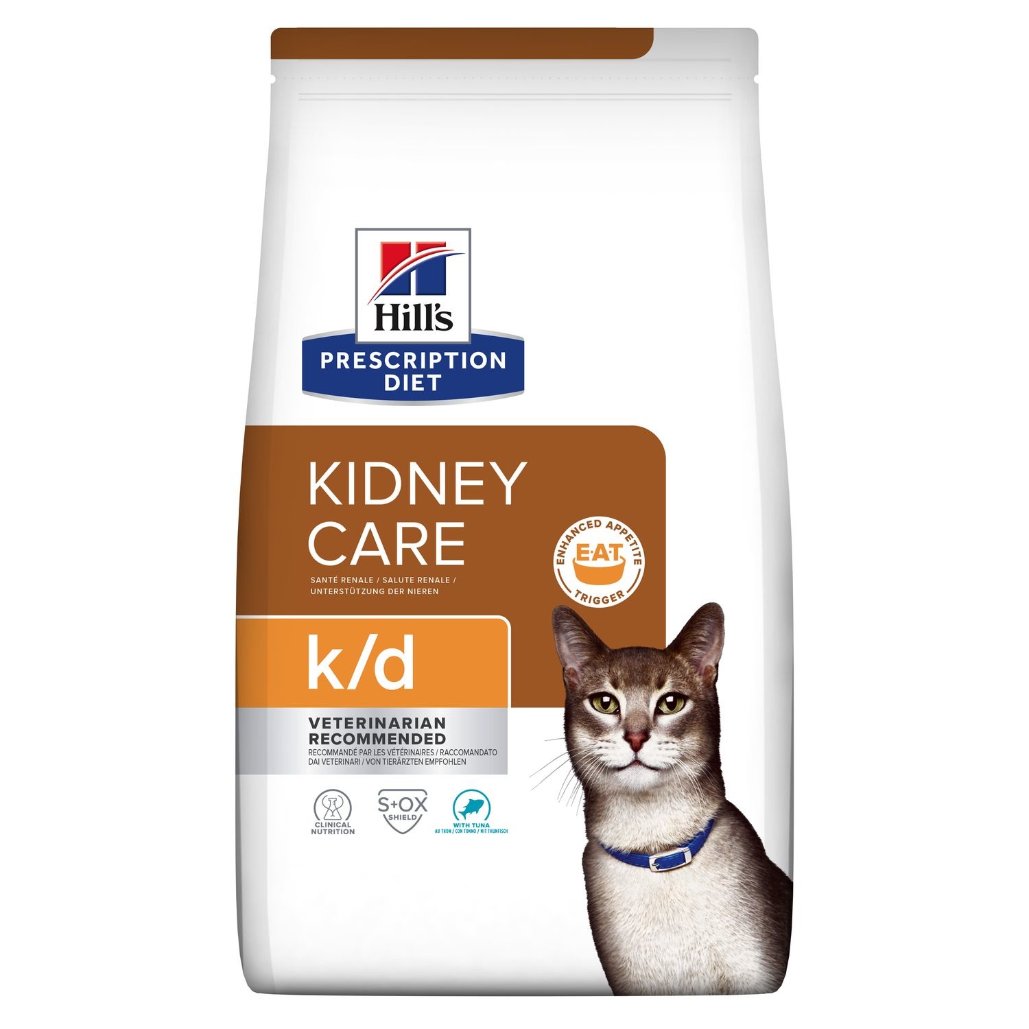 Hill's Prescription Diet k/d Kidney Care Secco per Gatti con Tonno - 3 kg, Alimento Dietetico per Insufficienza Renale