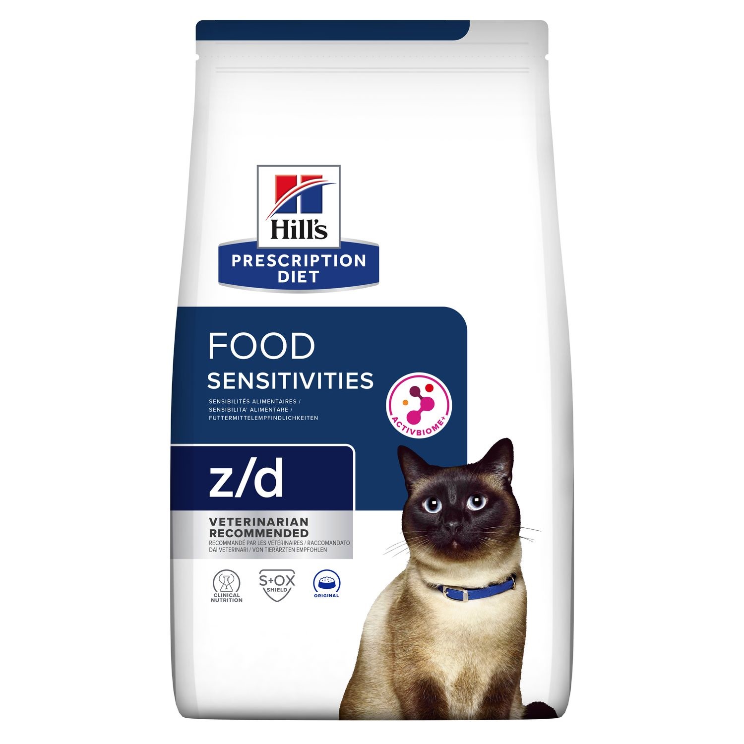 Hill's Prescription Diet z/d Food Sensitivities Alimento Secco per Gatti - 3 kg - Supporto per Allergie e Intolleranze Alimentari